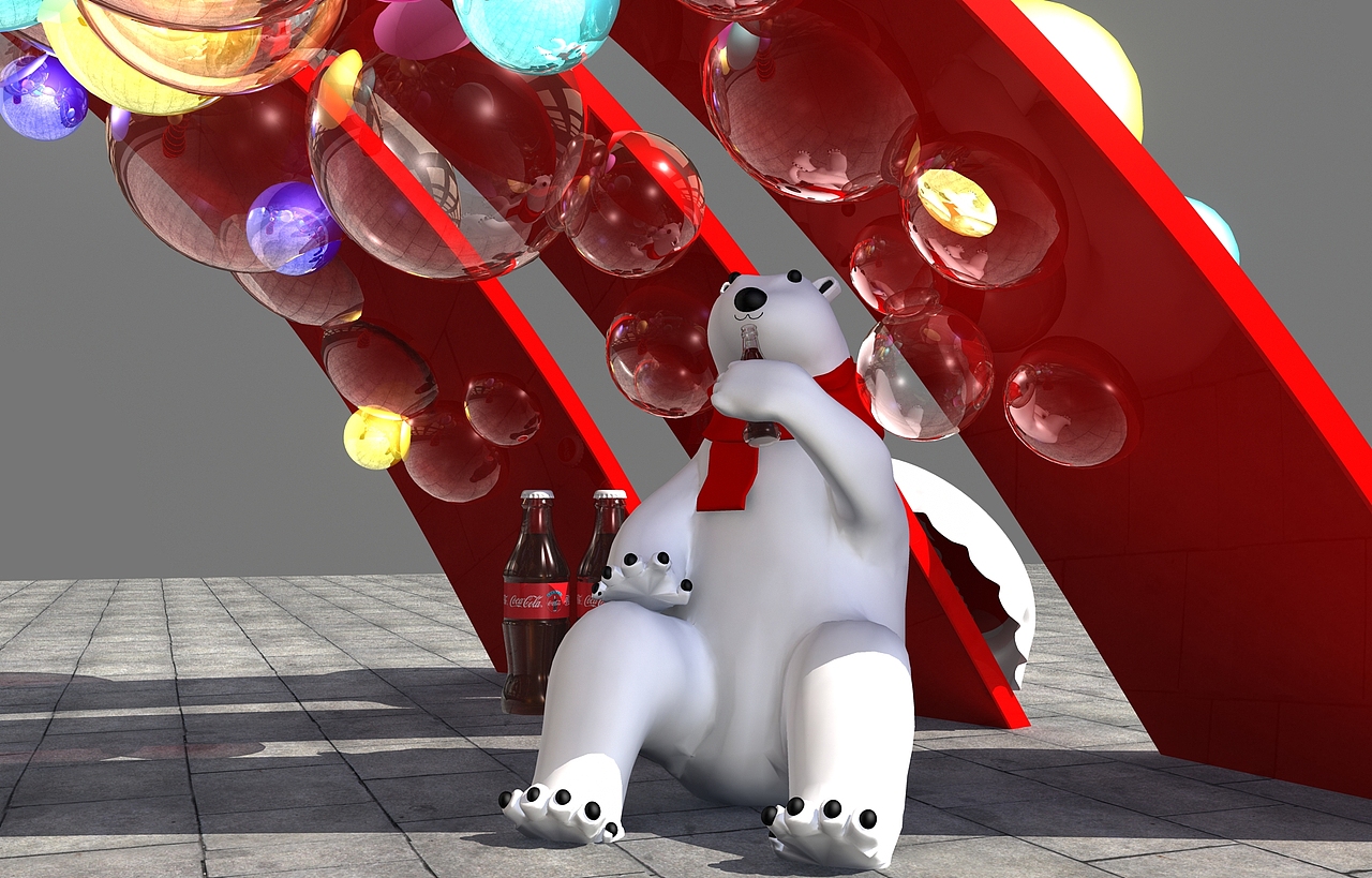 可口可乐商业美陈设计（原创）（图ZODQ2MjA1ODQ=） - 动画/影视 - 站酷设计师锦鲤妹et原创素材 - 站酷ZCOOL