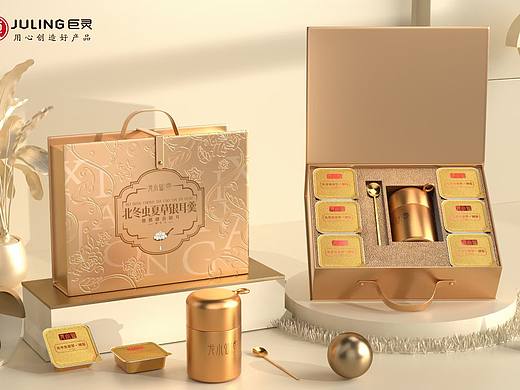💝​巨灵出品：龙小仙·银耳羹礼盒包装
