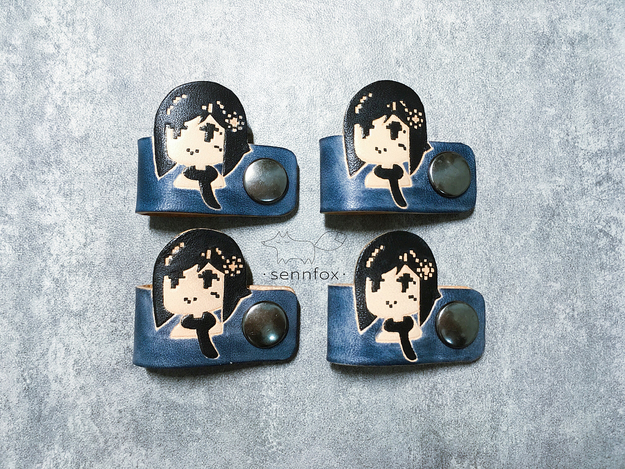 定制像素头像耳机夹