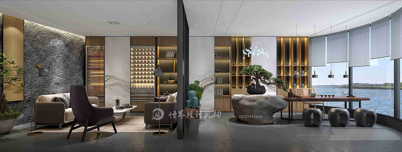 禅茶空间设计,禅意空间设计,茶楼设计,国学空间设计