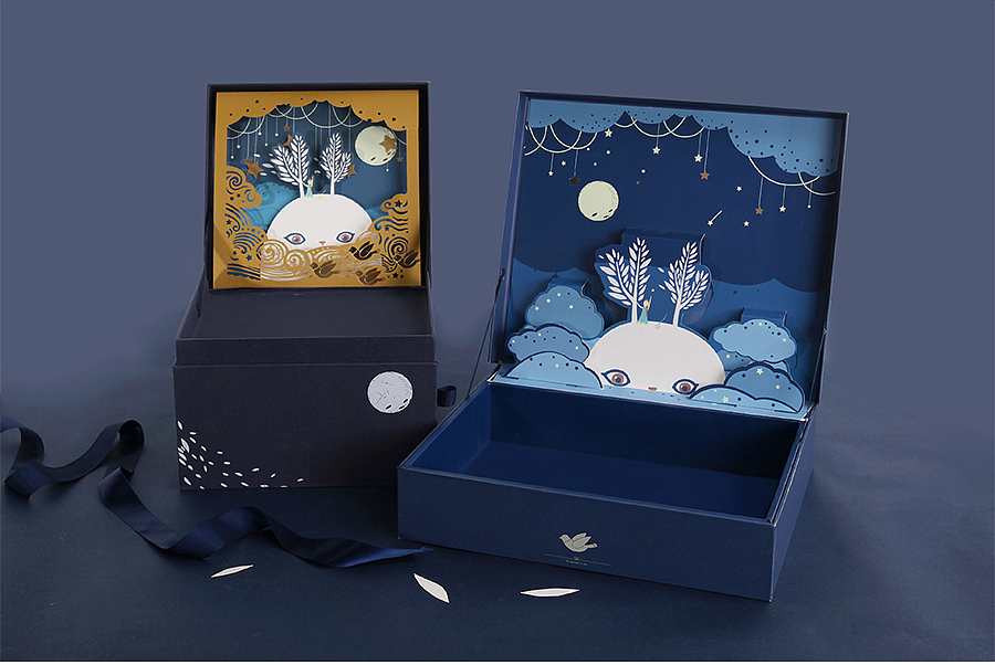 【方森园】中秋月饼盒包装设计——《露娜的月亮》（图ZMTYyMjI5MTI0） - 包装 - 站酷设计师方森园包装原创素材 - 站酷ZCOOL