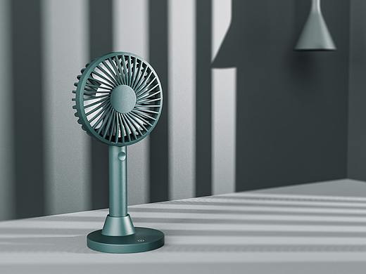 C4D+KS:便携式小风扇