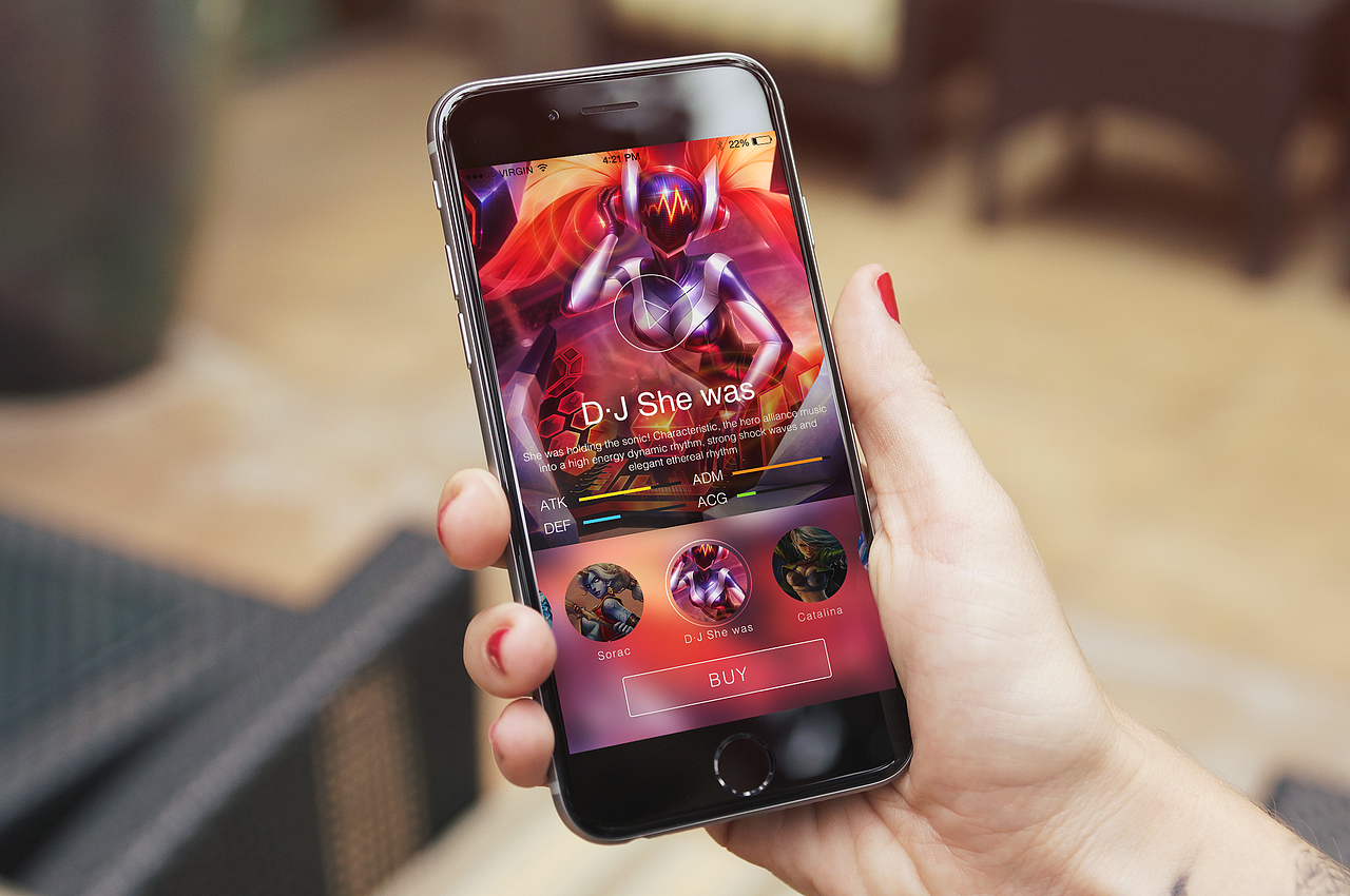 League Of Legends D·J She Was（图ZMjU3MzQ2OTY=） - APP界面 - 站酷设计师東泉_DQDesign原创素材 - 站酷ZCOOL
