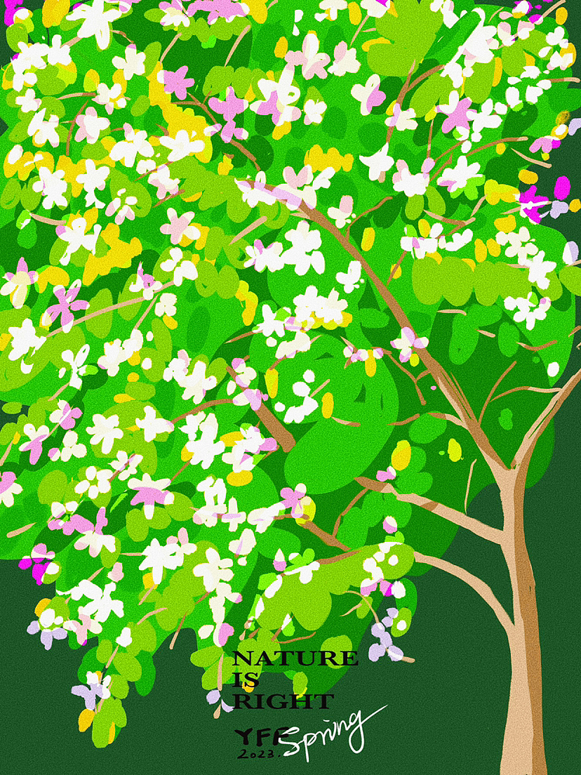 春色（图ZMzMzMTg1MTA4） - 商业插画 - 站酷设计师Y_F_F原创素材 - 站酷ZCOOL