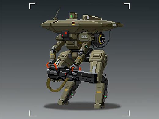 梅卡瓦自行机器人