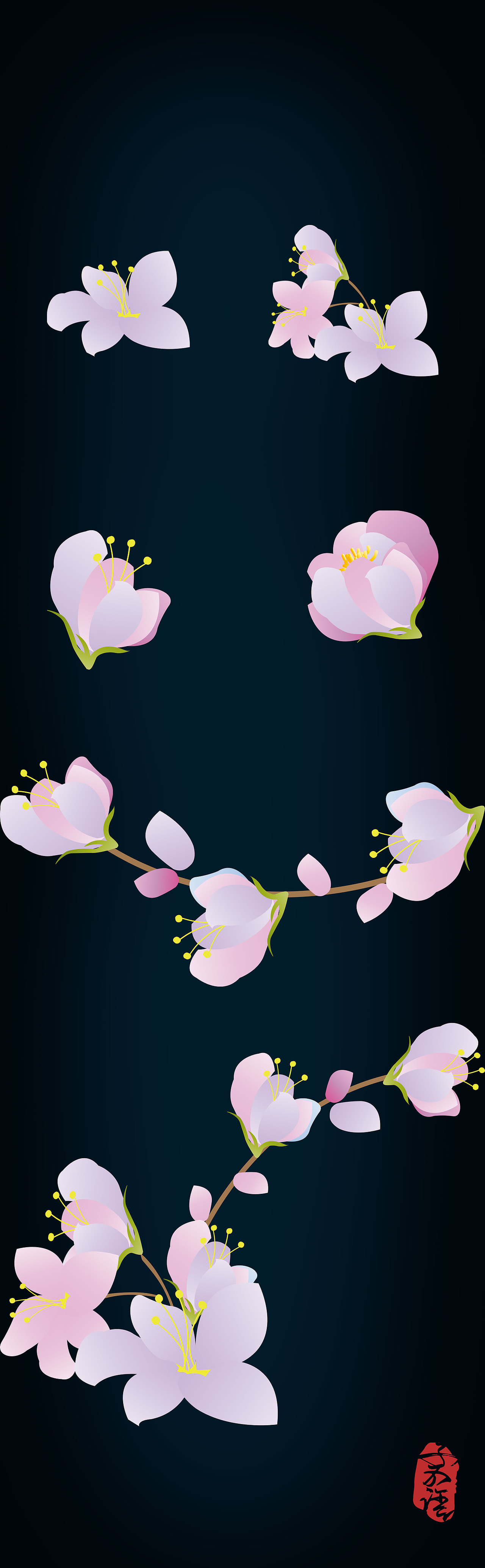 近半年ai植物花朵练习——部分作品