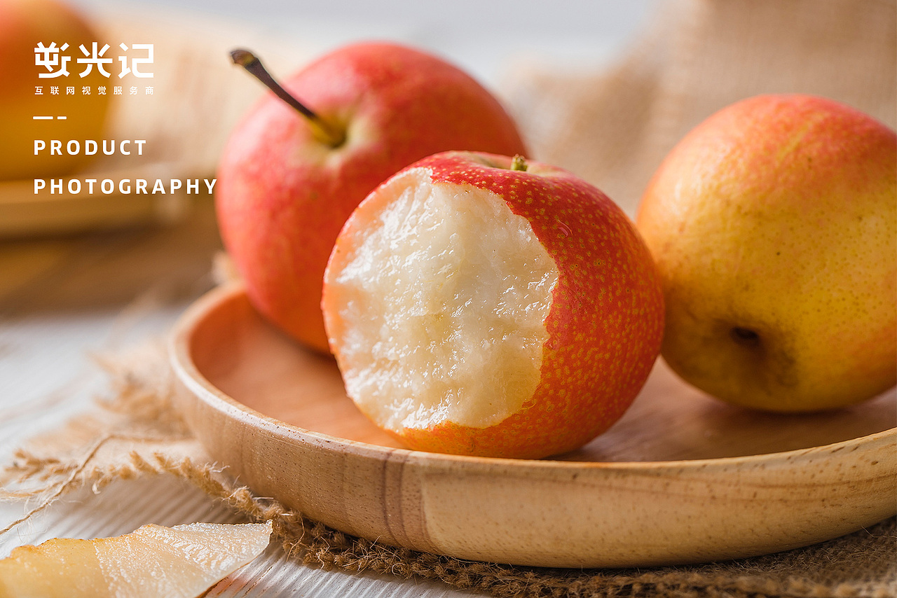 逆光记/水果拍摄案例展示/南果梨_一诺月站酷ZCOOL