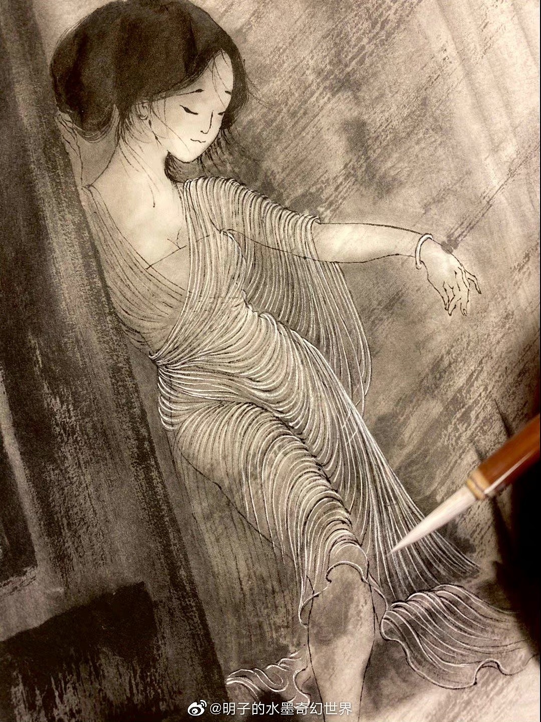 《水墨光影里的姑娘》明子