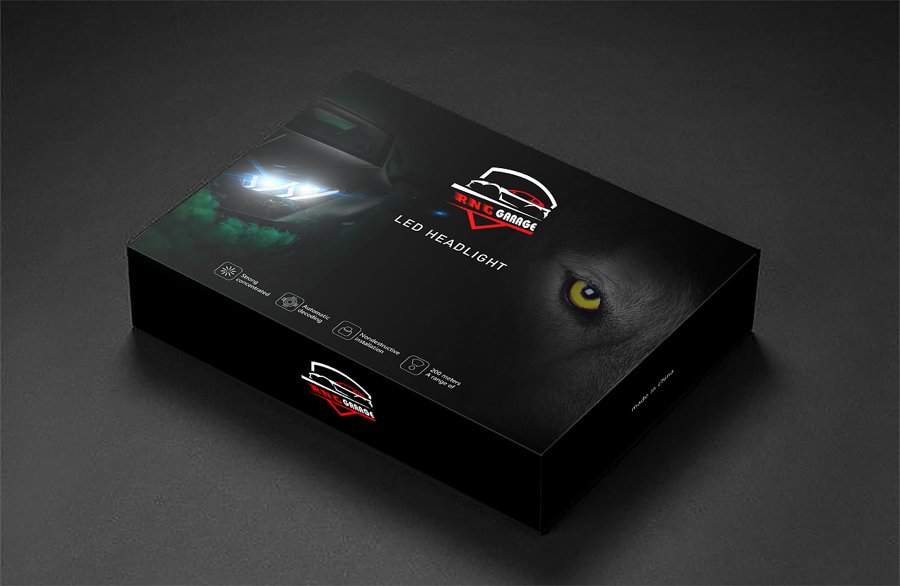 led大灯包装设计