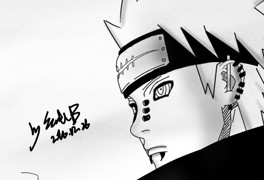 漫画练习 火影忍者佩恩（图ZNjcwNTEwNjA=） - 创作习作 - 站酷设计师untblek原创素材 - 站酷ZCOOL