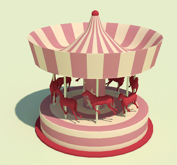 C4D动画，旋转木马（图ZMTcxNjM3NjUy） - 动画/影视 - 站酷设计师静言思心忧原创素材 - 站酷ZCOOL