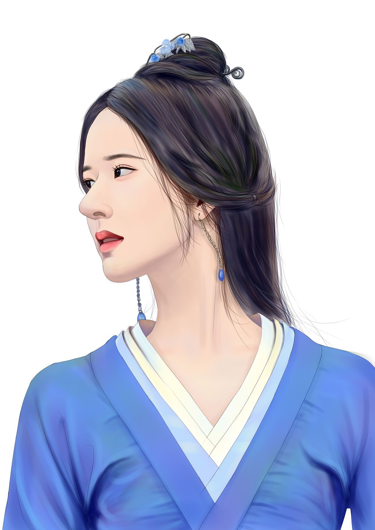 板绘赵露思星汉灿烂月升沧海程少商吉林ling吉林ling吉林ling彩铅手绘