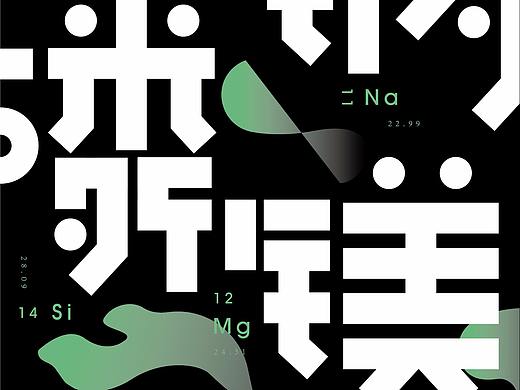 化学元素字体海报