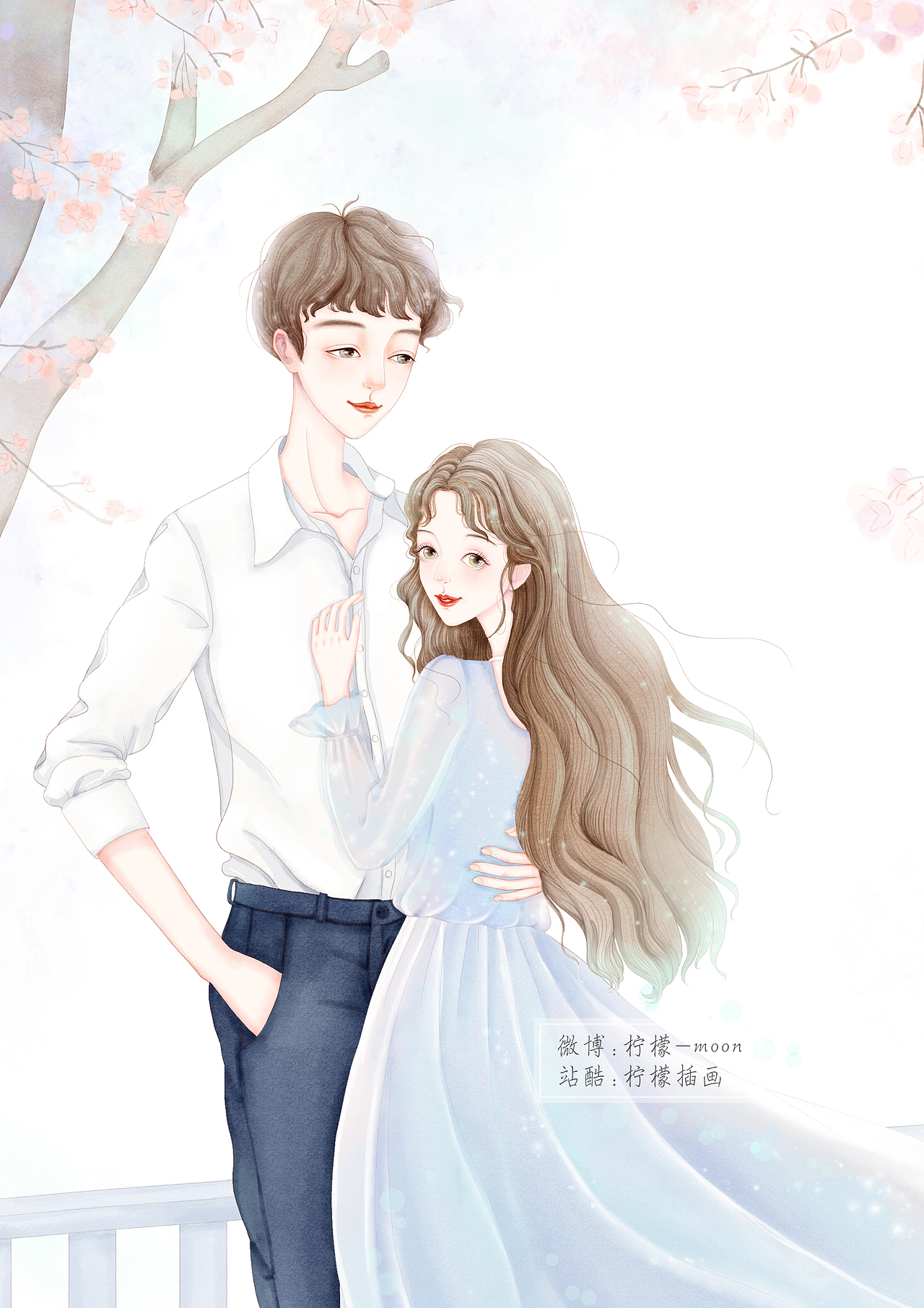 最近画的一些言情小说封面和内插~~