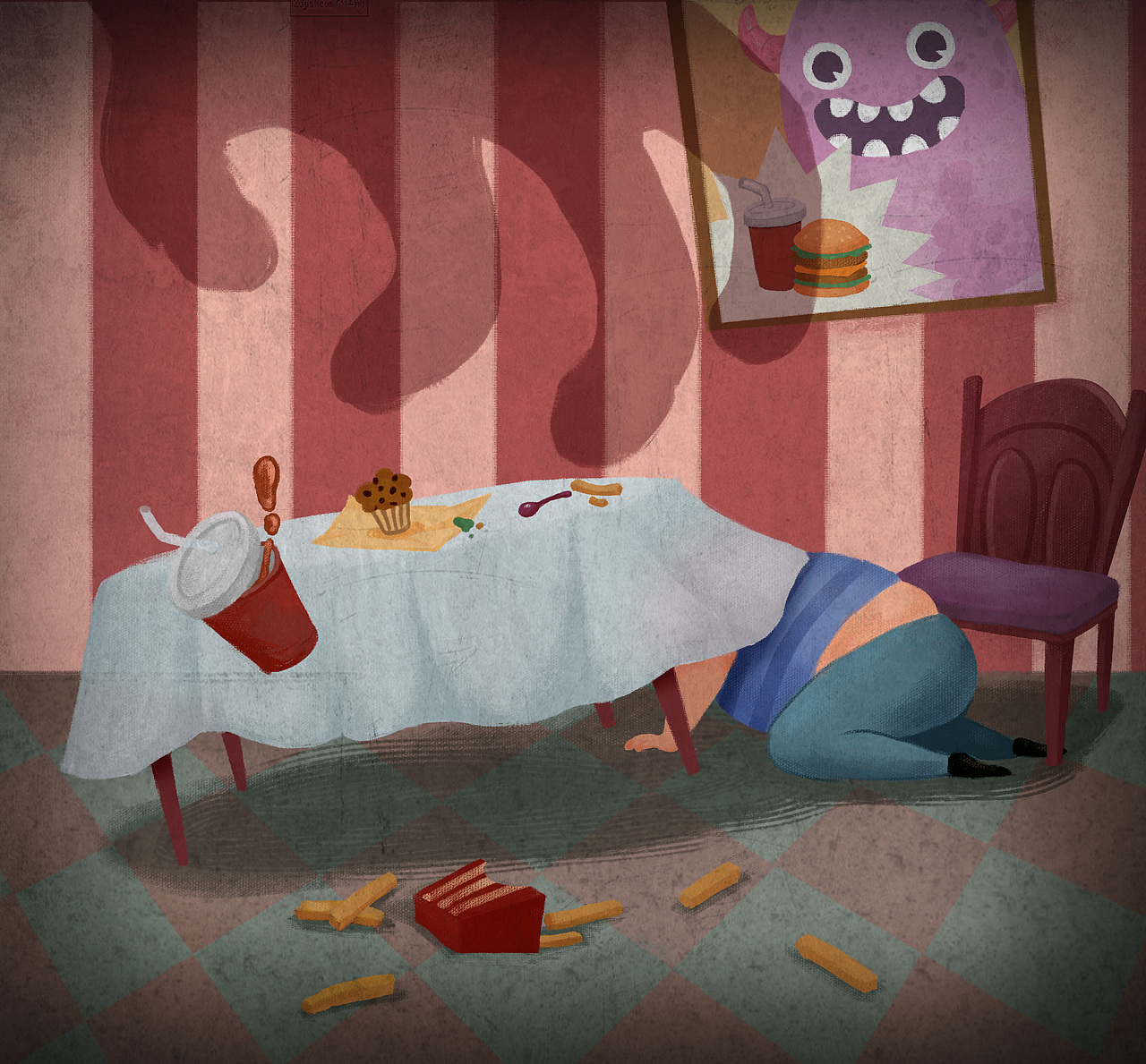 儿童绘本 星球快餐店（图ZMzgyNzQ0MDQ=） - 商业插画 - 站酷设计师孙西西原创素材 - 站酷ZCOOL