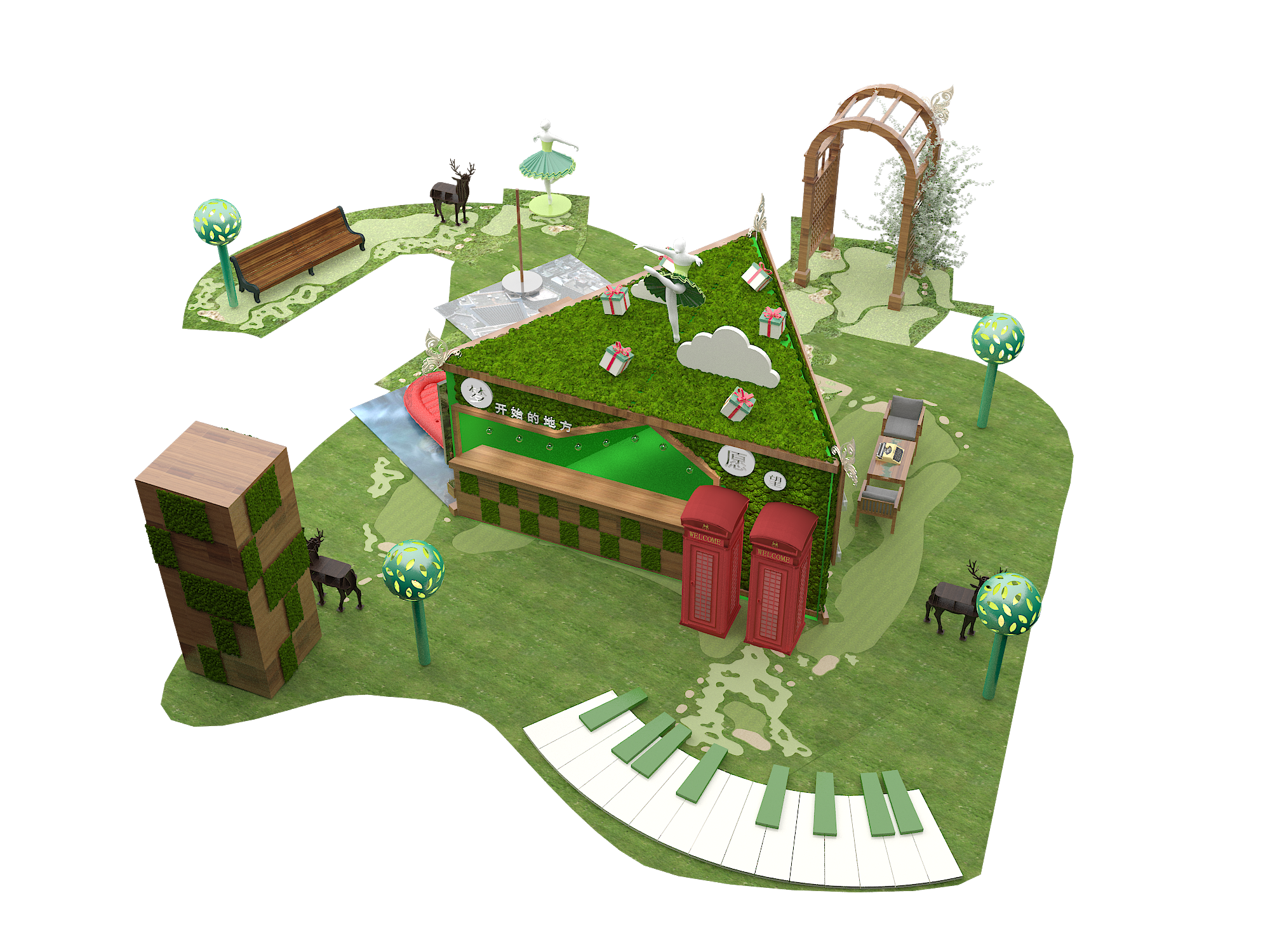 梦想岛主题美陈|空间|展示设计 |沐有 - 原创作品 - 站酷 (zcool)