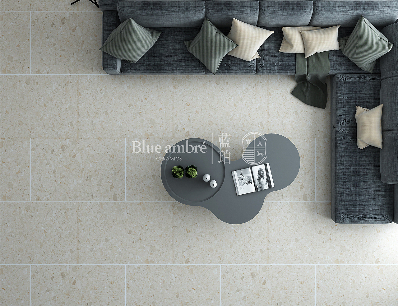 蓝珀瓷砖A系列空间效果图（图ZMTYyODkwNTMy） - 家装设计 - 站酷设计师言兮之原创素材 - 站酷ZCOOL
