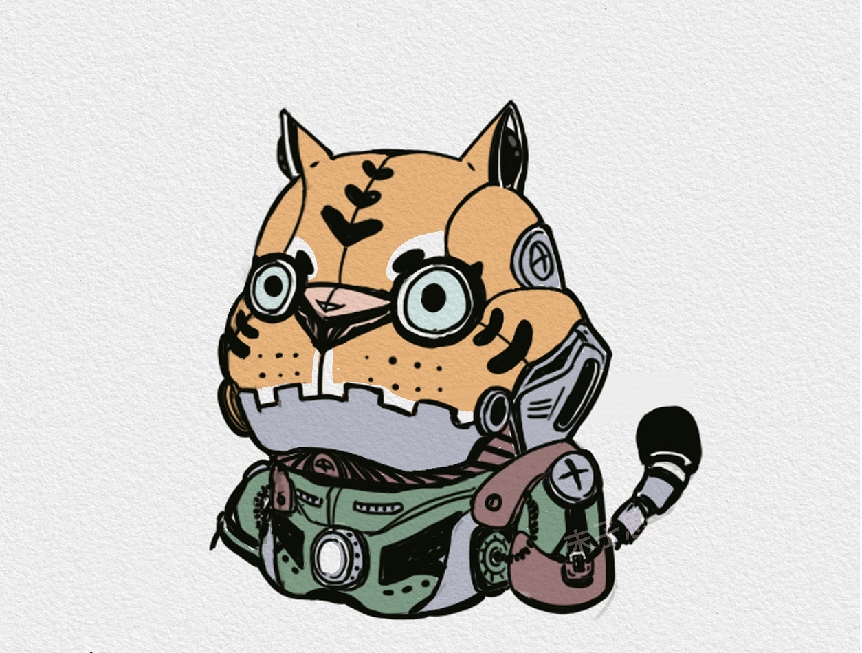 虎头头像3p（图ZMjk1NzIxNzAw） - 商业插画 - 站酷设计师末孑思原创素材 - 站酷ZCOOL