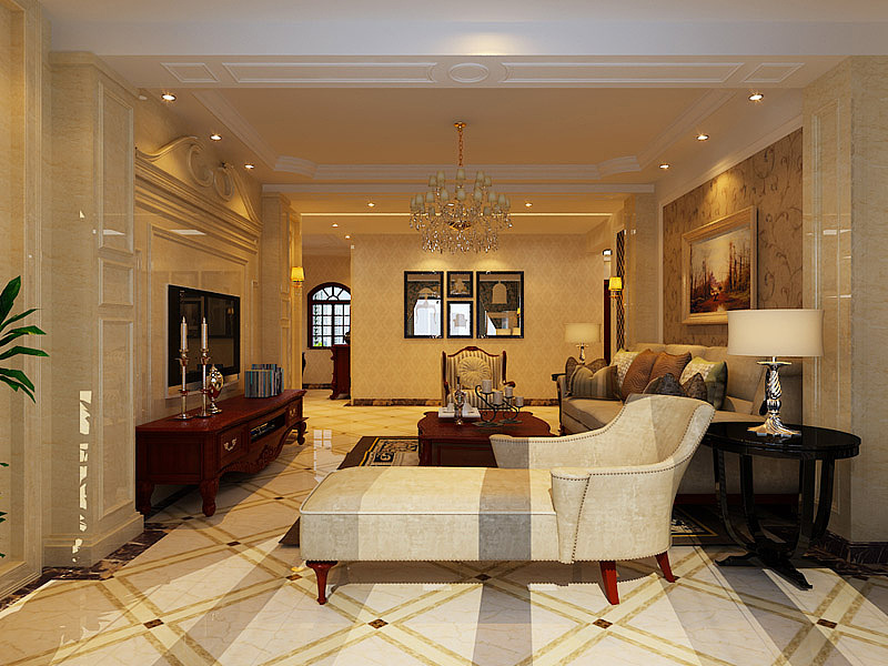 【恒大名都装修】-170㎡四室两厅-欧式