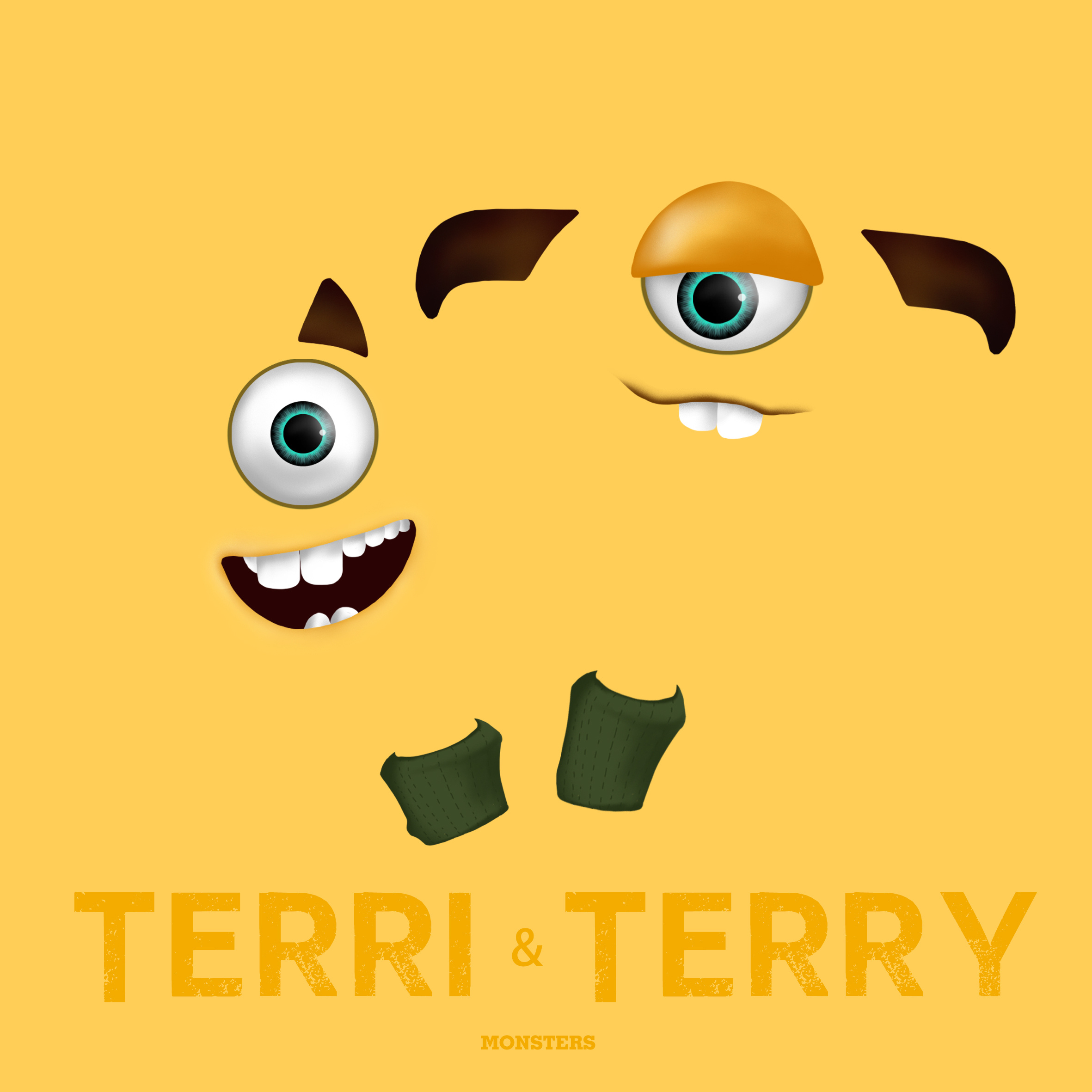 怪兽大学卡通形象插画及其应用