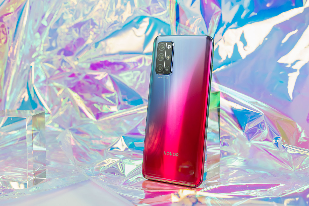 荣耀30s蝶羽红靓丽幻彩梦幻光效