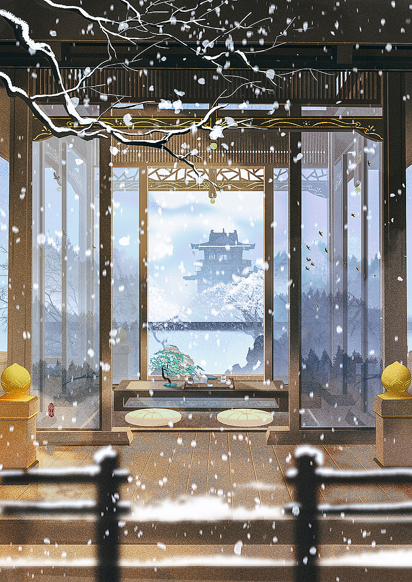 一茶三季（图ZMjYwNTE1NjQ4） - 商业插画 - 站酷设计师郭小天__原创素材 - 站酷ZCOOL
