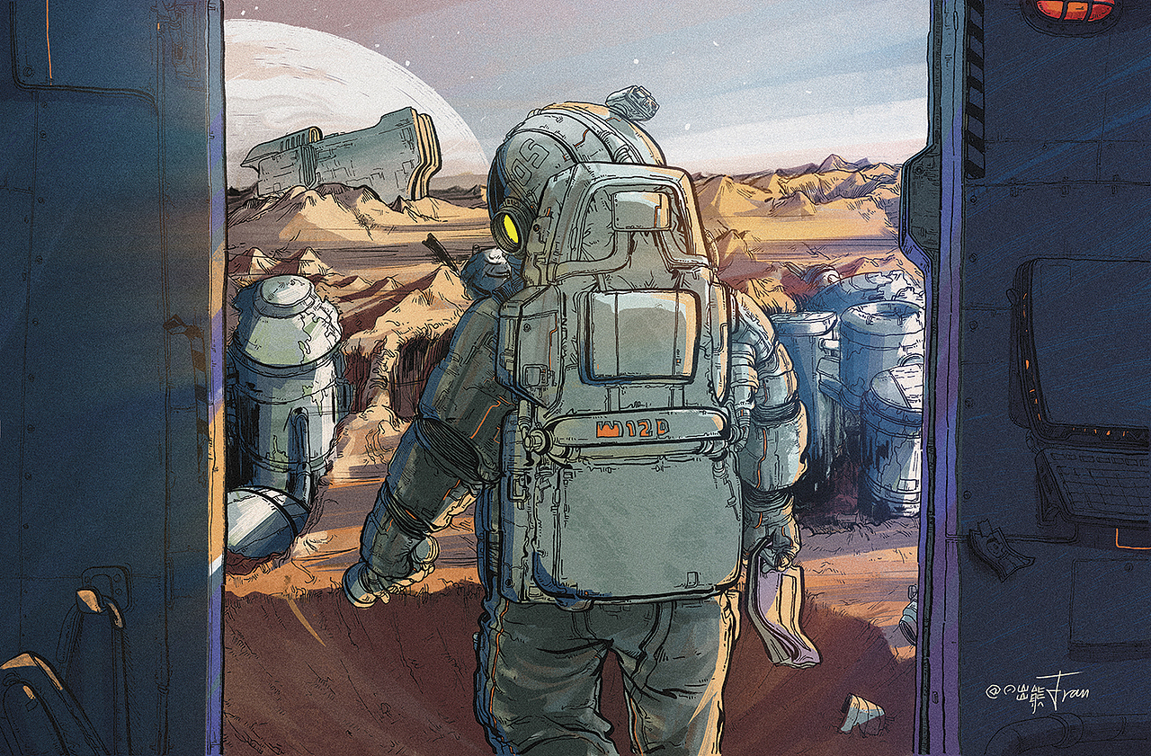 太空时代|插画|概念设定|日出熊_原创作品-站酷zcool