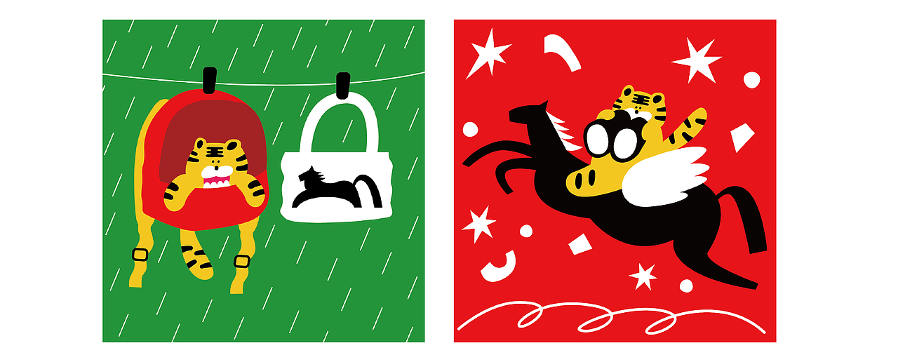 马马虎虎系列插画