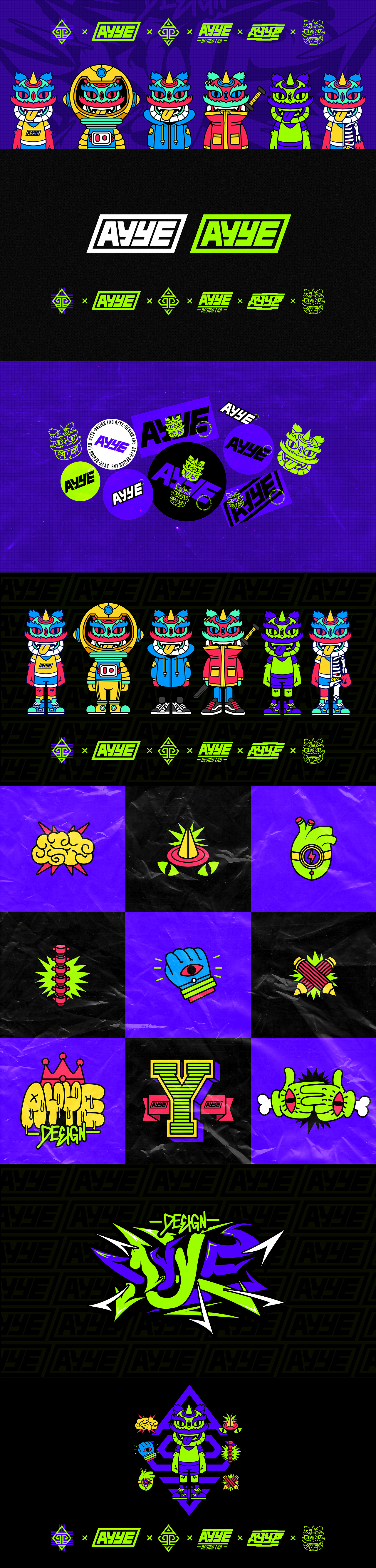 AYYE潮牌插画设计