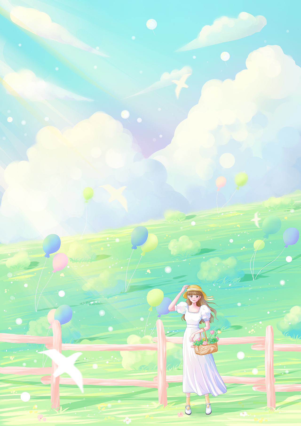 治愈系人物场景