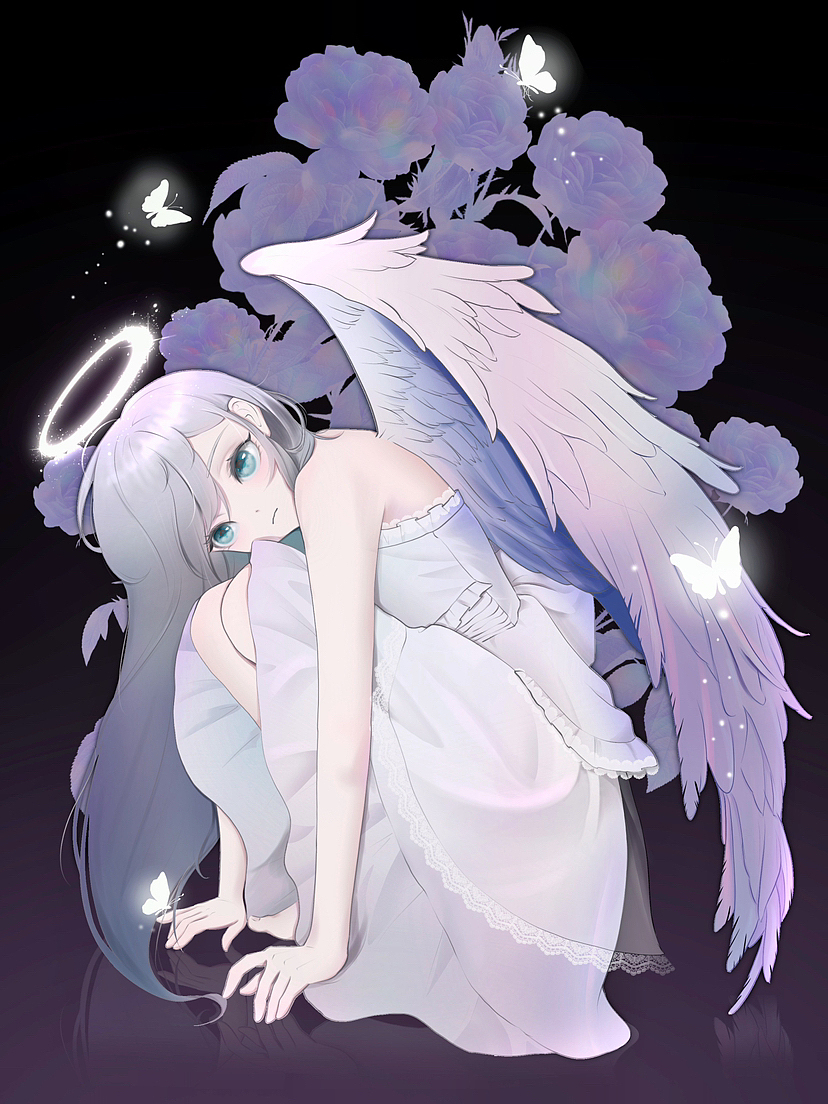 少女是天使（图ZMzIzMTczMjIw） - 创作习作 - 站酷设计师虾仁不眨眼213原创素材 - 站酷ZCOOL