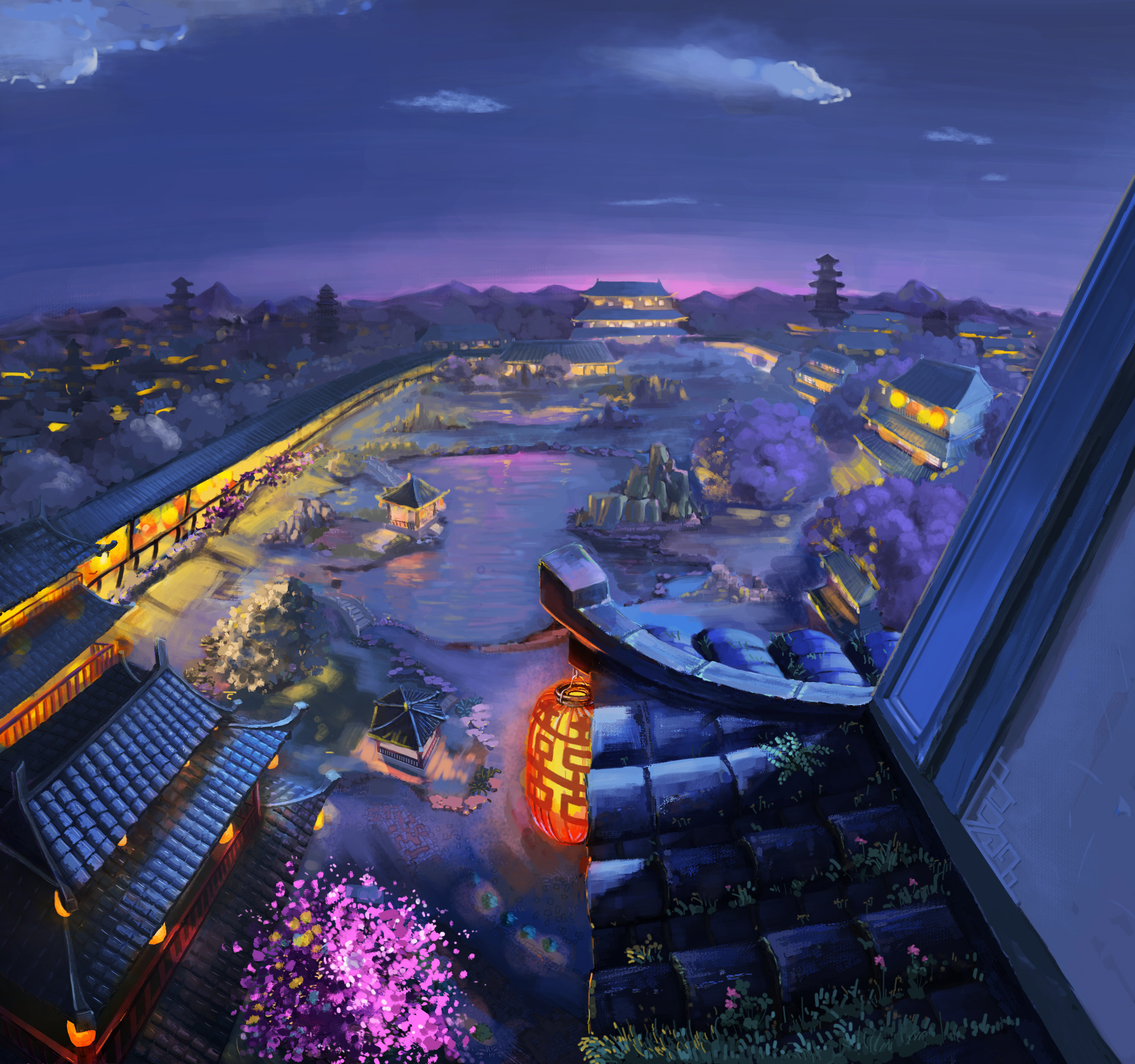 《明月诀》背景|插画|游戏原画|小魔鸭 - 原创作品 - 站酷 (zcool)