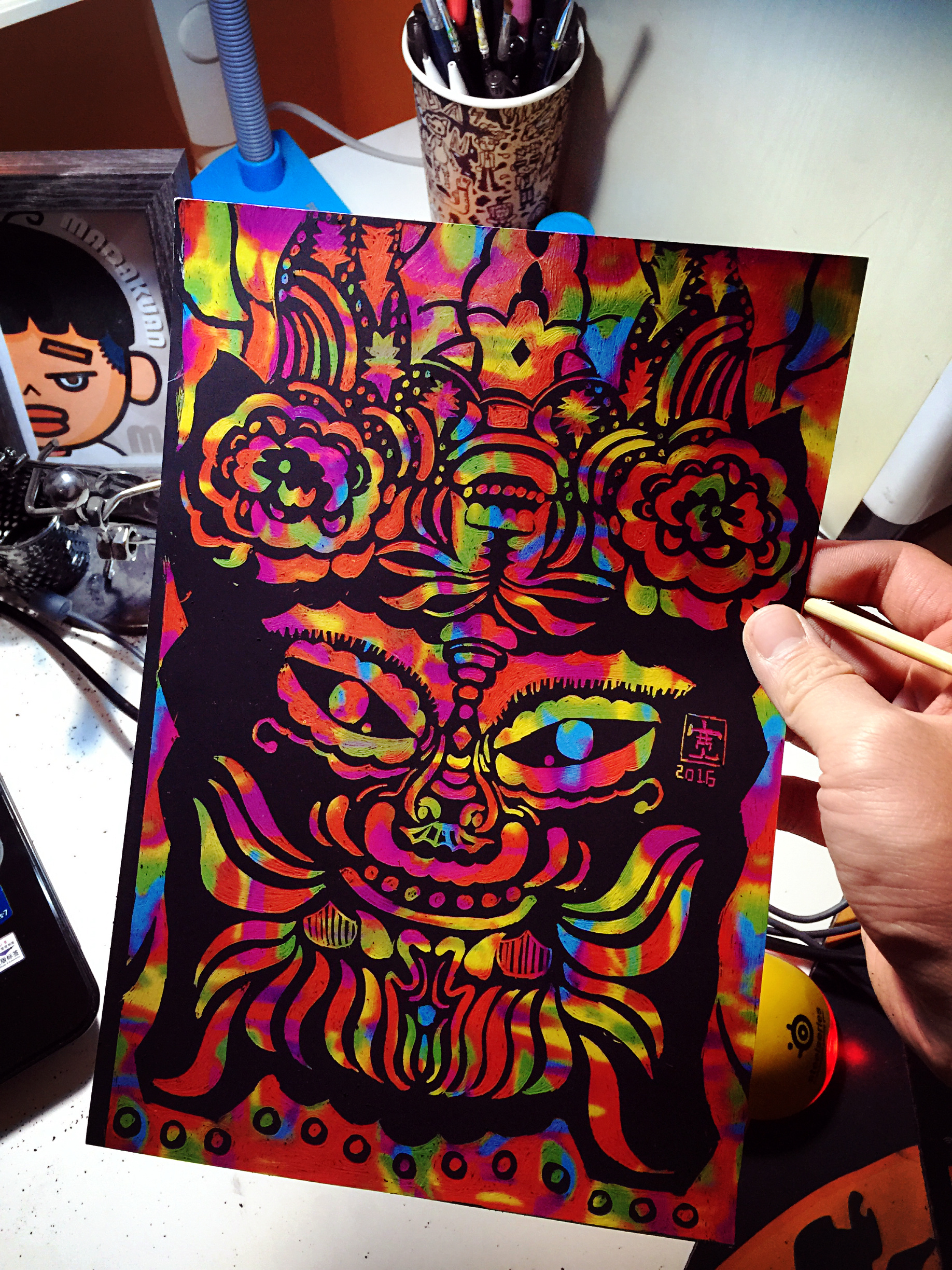 《稀奇古怪》第一次刮画尝试