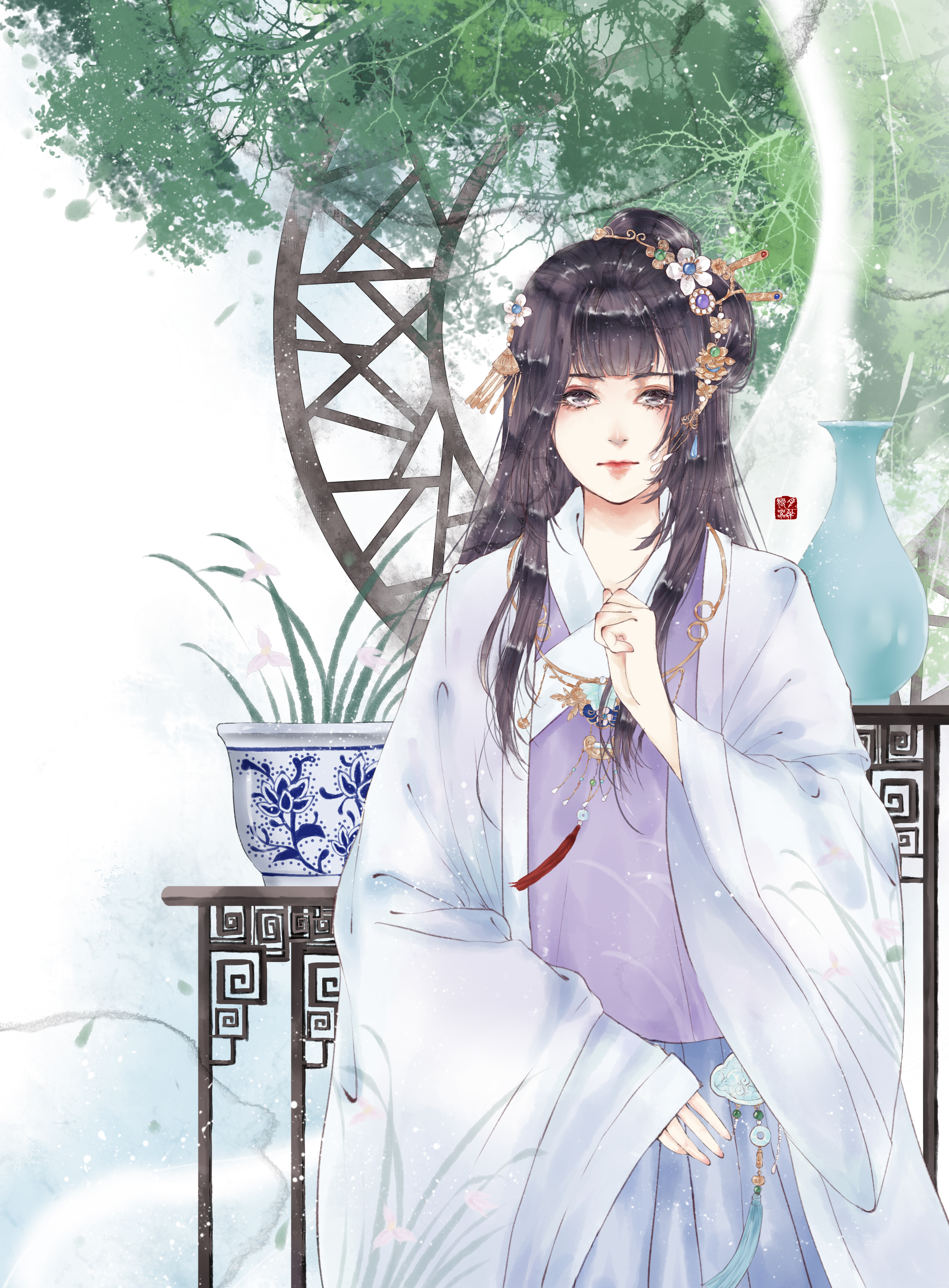 古风少女|插画|商业插画|liuteatix - 原创作品 - 站酷 (zcool)