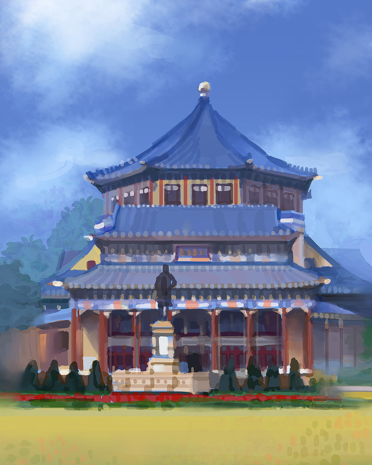 旅游景点商业插画（图ZMjA5NjA0ODM2） - 商业插画 - 站酷设计师梁皓南原创素材 - 站酷ZCOOL