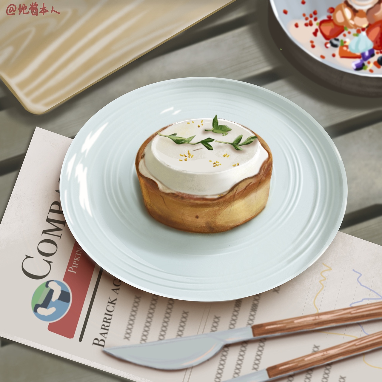 甜甜布丁塔（图ZMjM2MjA0Njcy） - 创作习作 - 站酷设计师坨酱本人原创素材 - 站酷ZCOOL