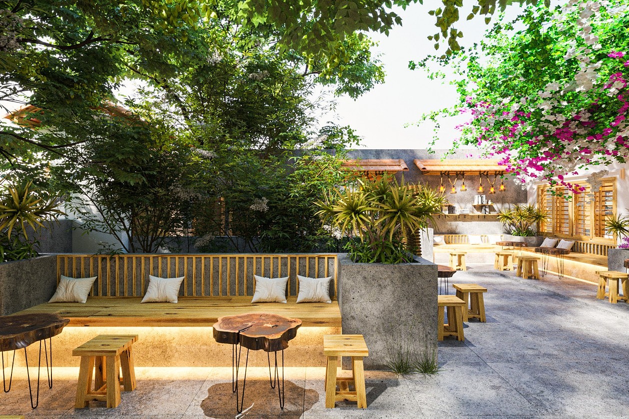 农家乐大门庭院_全国效果图设计-站酷zcool