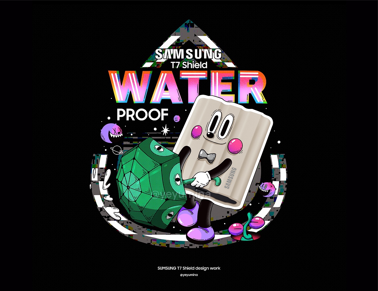 三星/闪耀星动潮流海报（图ZMzA0MDE3MDky） - 海报 - 站酷设计师夜鱼美娜yeyumina原创素材 - 站酷ZCOOL