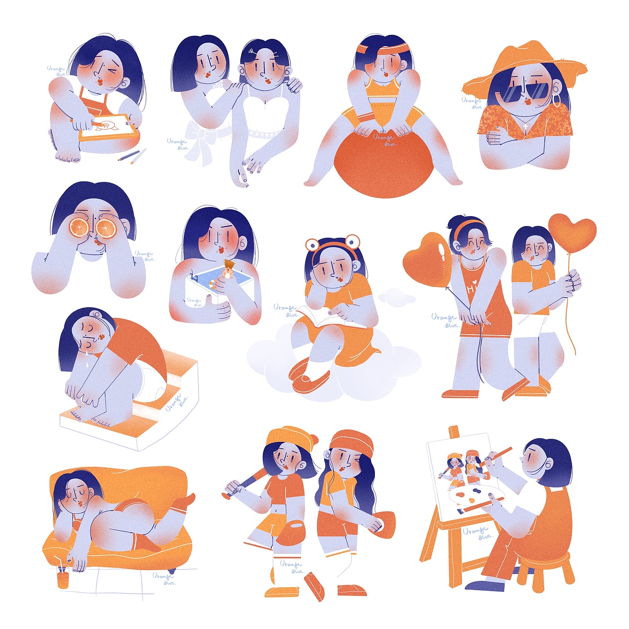 简·单·思·想（图ZMTczODgzNTMy） - 创作习作 - 站酷设计师橙子蓝了_ChR原创素材 - 站酷ZCOOL