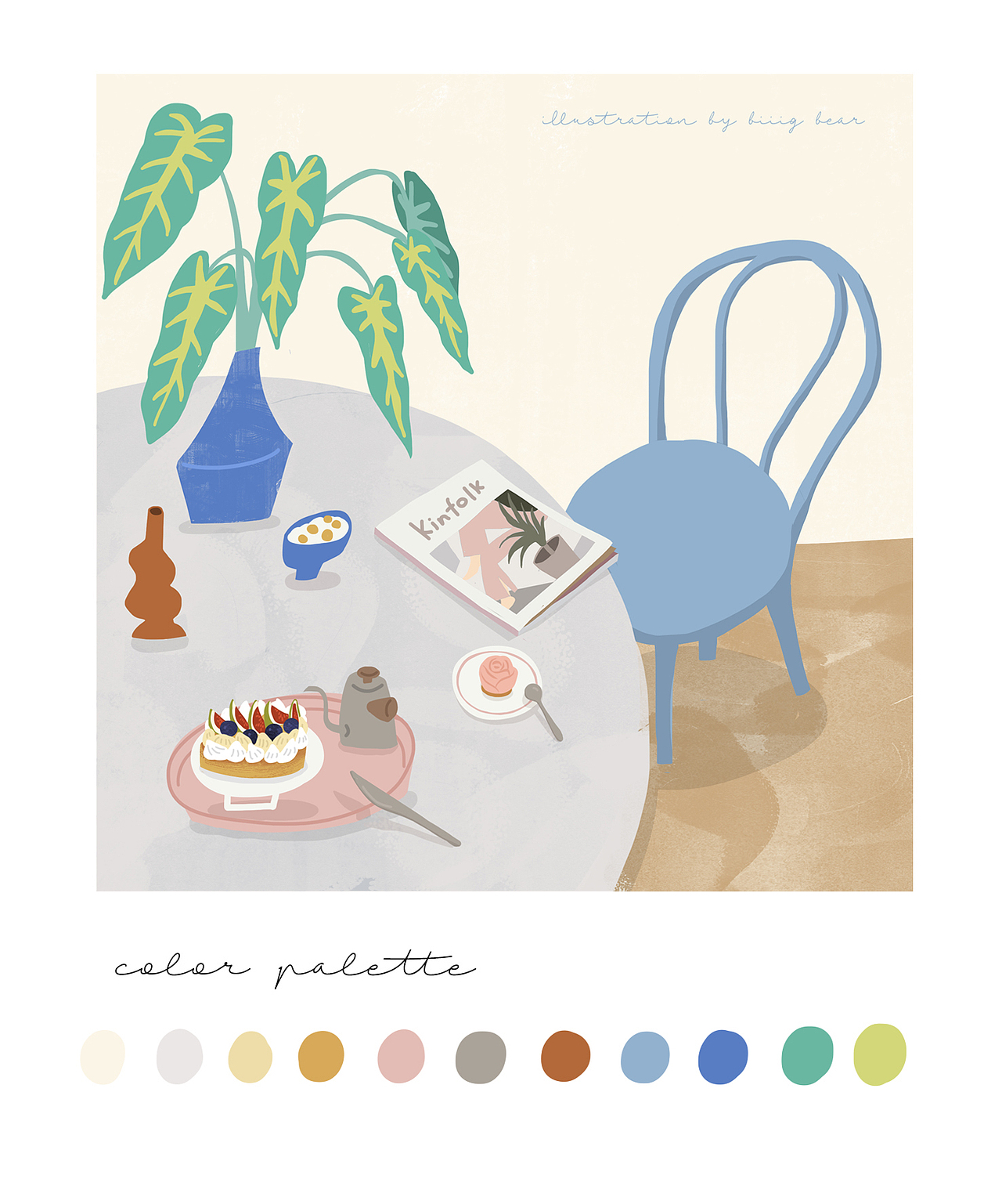 餐桌上的色彩学（图ZMTMxOTM0ODY4） - 创作习作 - 站酷设计师biiig_bear原创素材 - 站酷ZCOOL