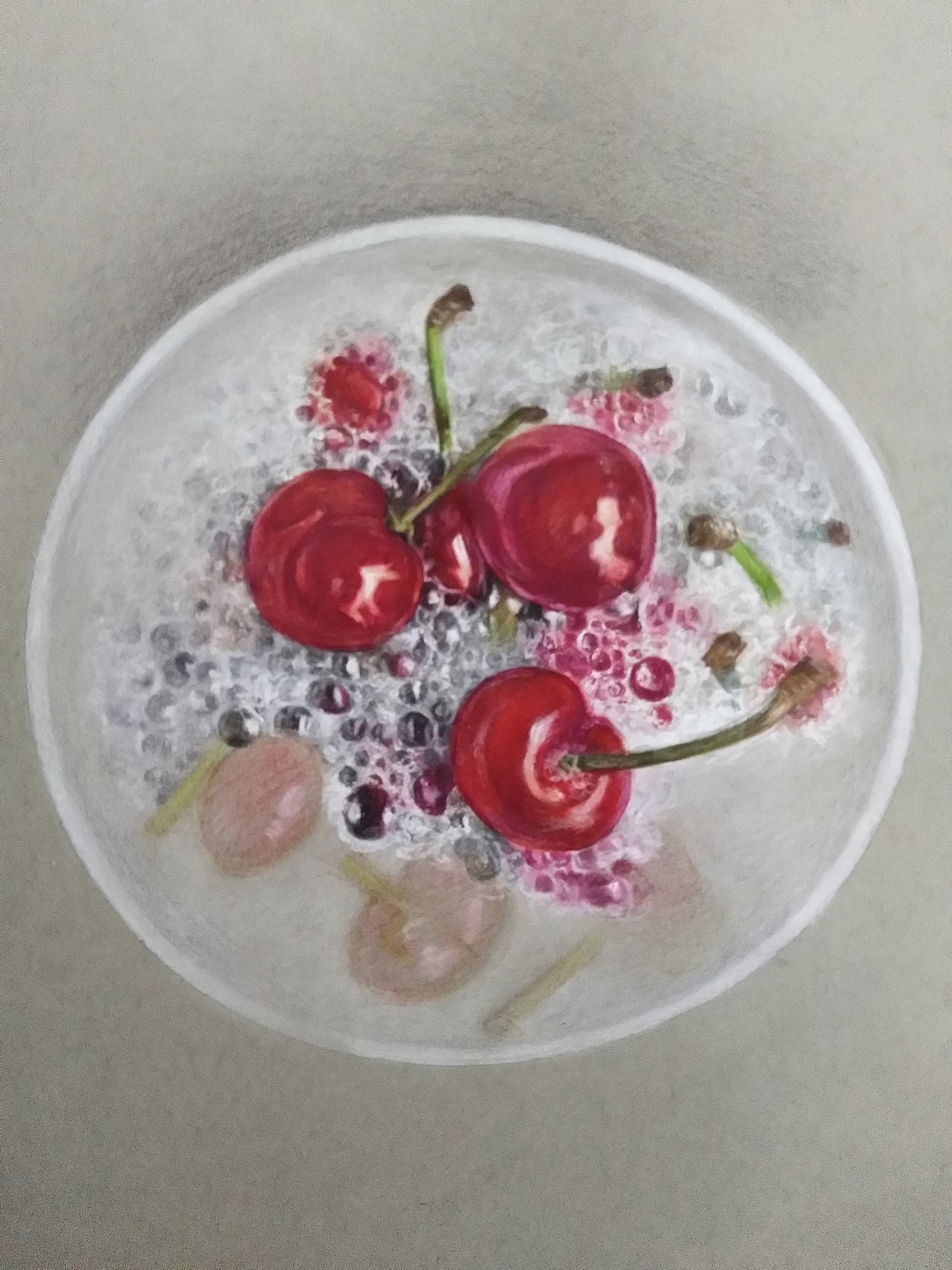 樱桃――李胜仁作品（图ZMTcwMjk1MjQ0） - 绘画 - 站酷设计师李胜仁原创素材 - 站酷ZCOOL