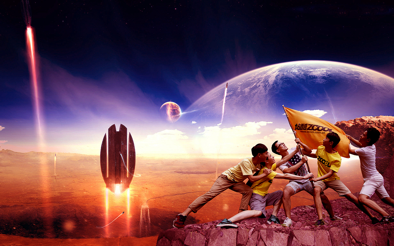 这是哪？外星文明？（图ZMzMzNjkyODQ=） - 海报 - 站酷设计师何基葵原创素材 - 站酷ZCOOL