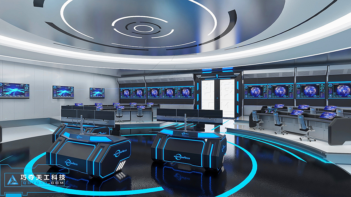 巧夺天工科技控制台-打造科技感航空航天指挥中心