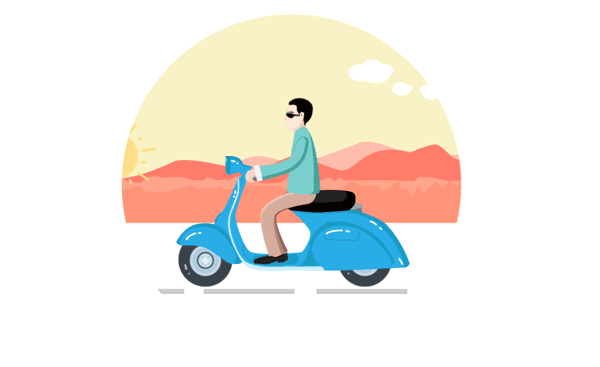 骑摩托的人（图ZOTU5NDU2NjQ=） - 动效设计 - 站酷设计师en_one原创素材 - 站酷ZCOOL