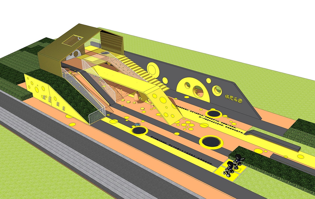 儿童活动区SU模型下载（图ZMjYyNzQyMzY4） - 景观设计 - 站酷设计师素模网原创素材 - 站酷ZCOOL