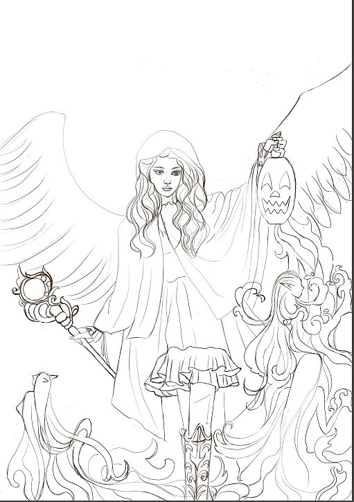 原创万圣节女巫