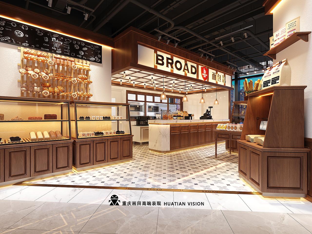 面包店（图ZMjgxMTA2ODQ0） - 商业空间设计 - 站酷设计师鱼同学画田表现原创素材 - 站酷ZCOOL