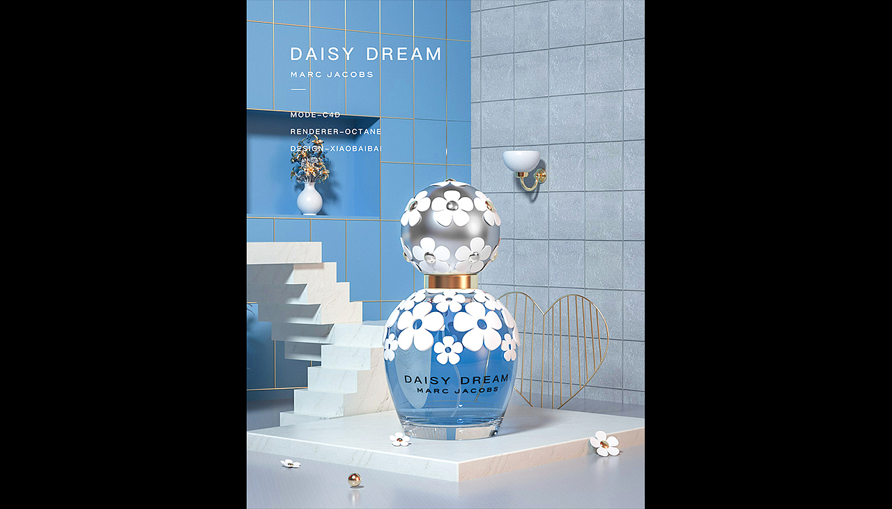 产品建模-渲染-莫杰雏菊梦境（图ZMTYzMDY3MTc2） - 场景 - 站酷设计师学着飞翔1原创素材 - 站酷ZCOOL