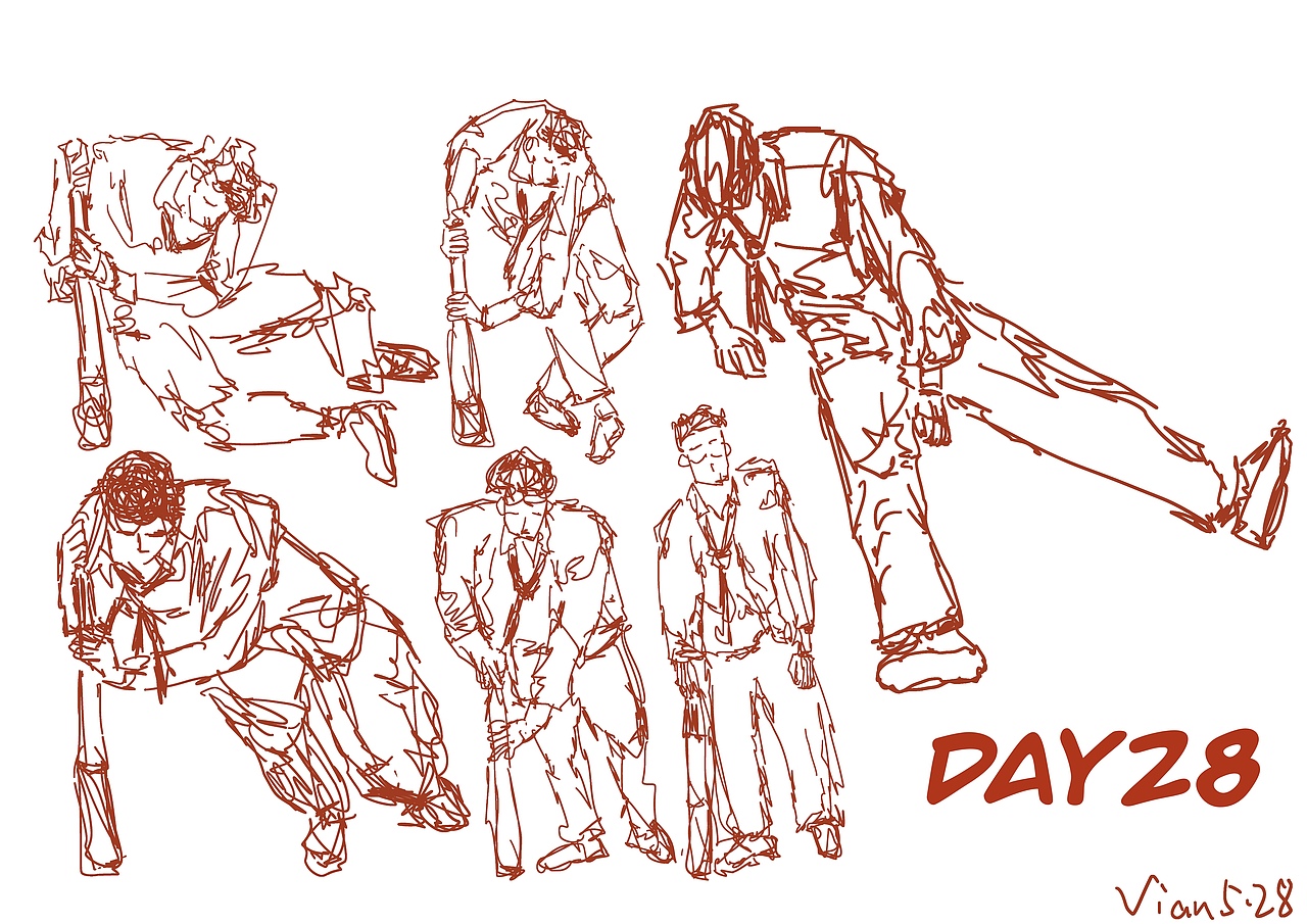 小零君60天人物速写打卡（图ZMjU5MjQ5MTMy） - 创作习作 - 站酷设计师Vvviannn原创素材 - 站酷ZCOOL