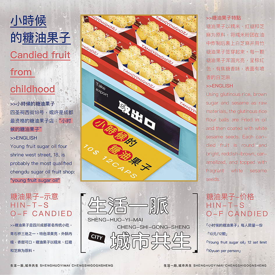 糖油果子-包装背板设计